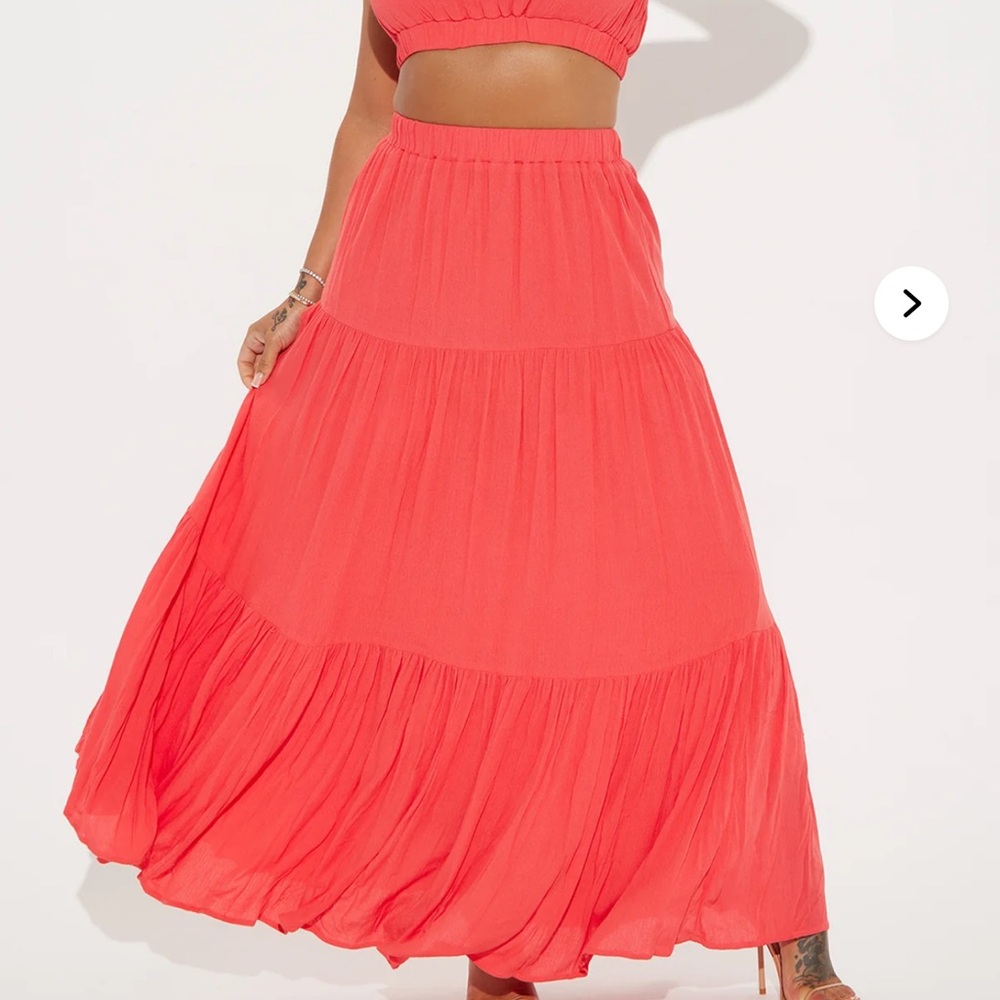 Fashion Nova Coral Maxi Dress